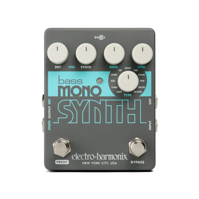 EHX Sintetizador Mono para Bajo Bass Mono Synth Pedal