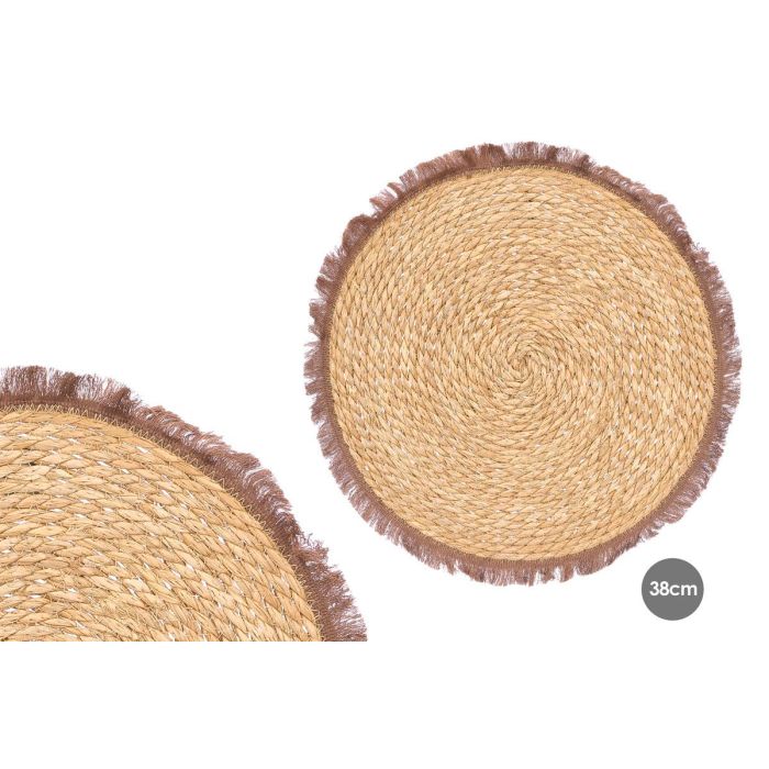 Kinvara Salvamantel 38 cm Flecos Chocolate Enea y Algodón (Set de 24)