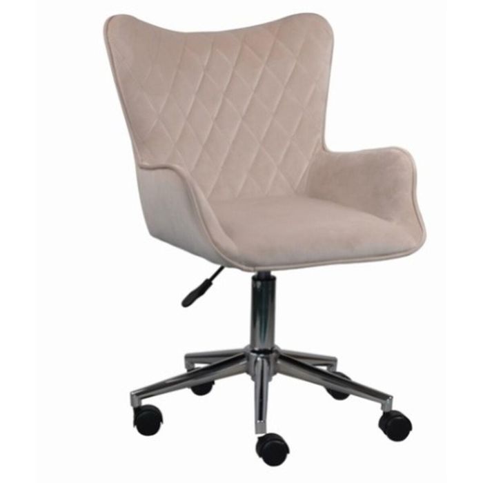 DKD Home Decor Silla Loft Ajustable y Desmontable de Poliéster y Metal Gris, Altura Asiento 42cm - 56.5x80x52 cm