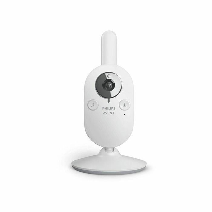 Philips Monitor de vídeo para bebés SCD892/26, alcance 300m, pantalla 3.5" color con zoom 2x, canciones de cuna, luz nocturna, temperatura y modo ecológico