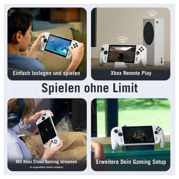 Asus ROG Xbox Ally RC73YANH002W Consola Portátil 7" FHD 120Hz AMD Ryzen Z2 A 16GB RAM 512GB SSD Windows 11