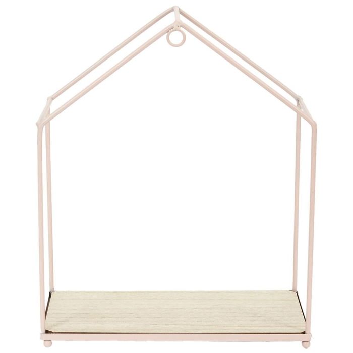 Home Deco Factory Juego de 3 Estantes Casa Rosa para Colgantes Rosa Metal y Madera 23x13x28 cm 6 Home Deco Factory Juego de 3 Estantes Casa Rosa para Colgantes Rosa Metal y Madera 23x13x28 cm 6