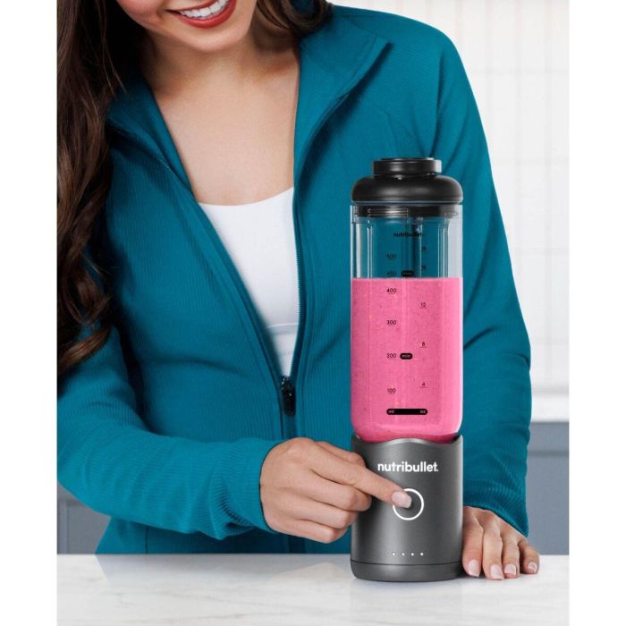 Batidora de Vaso Nutribullet NBP013GM Gris 600 ml 5 Batidora de Vaso Nutribullet NBP013GM Gris 600 ml 5