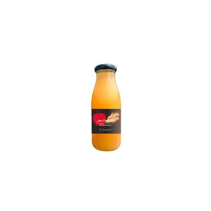 EKOTREBOL Zumo de Manzana y Jengibre Bio Premium 250 ml, prensado en frío, sin conservantes ni aditivos