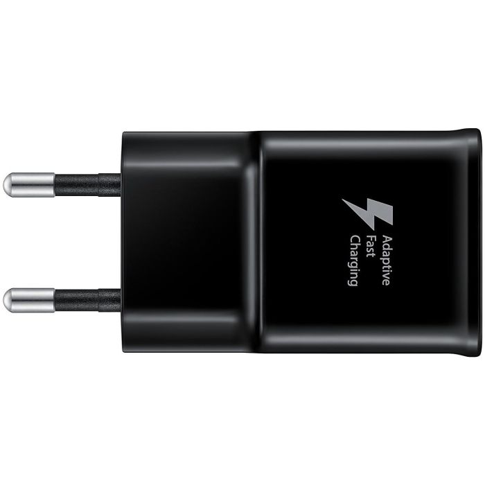 Samsung EP-TA20 Cargador Rápido 15W con Cable USB-C 1.5m Negro (Adaptador de Corriente)