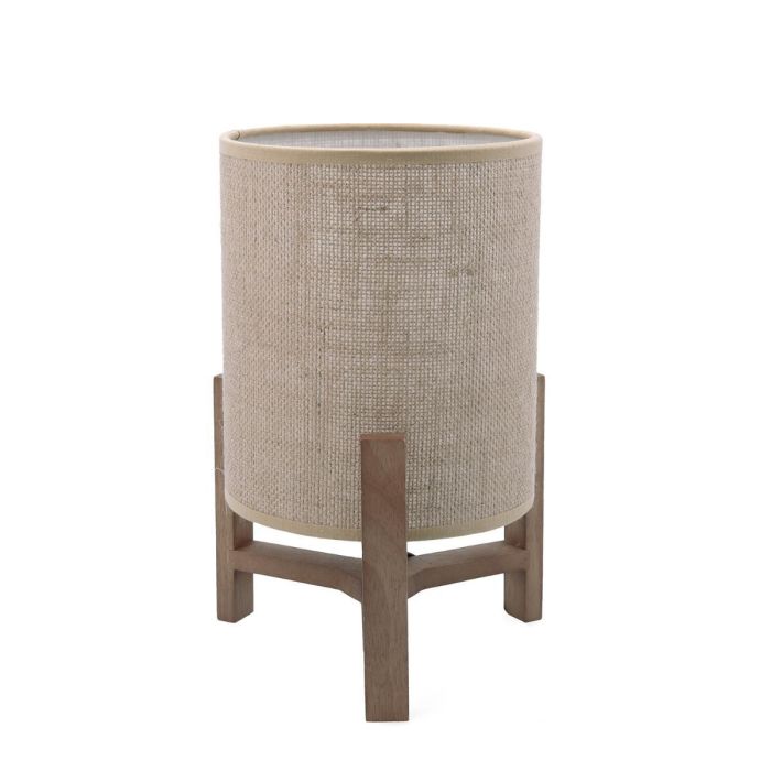 Lámpara Madera y Lino con Cable Nora Vinthera 19x30 cm_Tulipa 17 cm (6 Unidades) 1