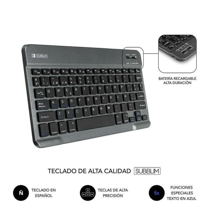 SUBBLIM Funda Tablet KEYTAB PRO BLUETOOTH 10,1" Black 8
