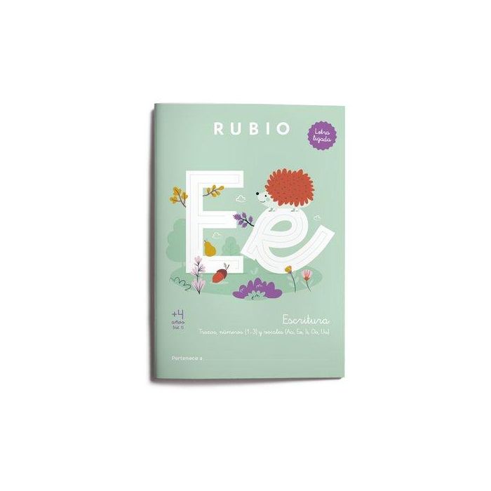 Cuaderno Rubio A4 Escritura Letra Ligada +4 Años Vol. 1 (Set de 5)