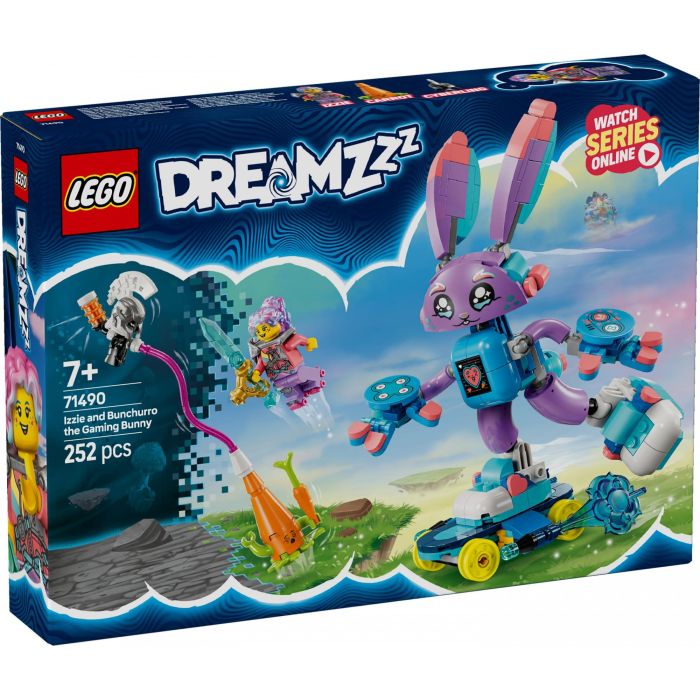 LEGO 71490 DREAMZzz Izzie y Bunchurro El Conejo Jugón Set de Construcción Articulado Transformable con Minifigura Izzie +7 Años 9 LEGO 71490 DREAMZzz Izzie y Bunchurro El Conejo Jugón Set de Construcción Articulado Transformable con Minifigura Izzie +7 Años 9
