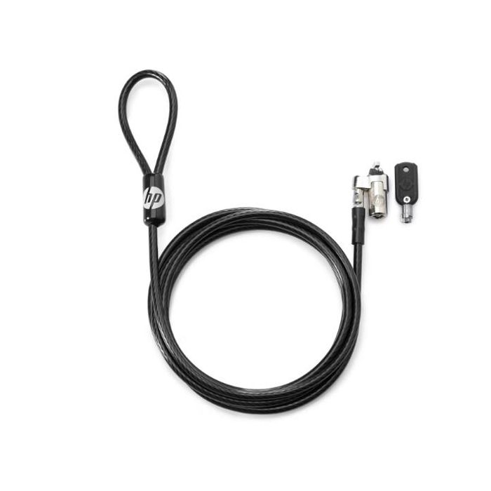 HP Cable de seguridad con llave para portátil de 10mm negro