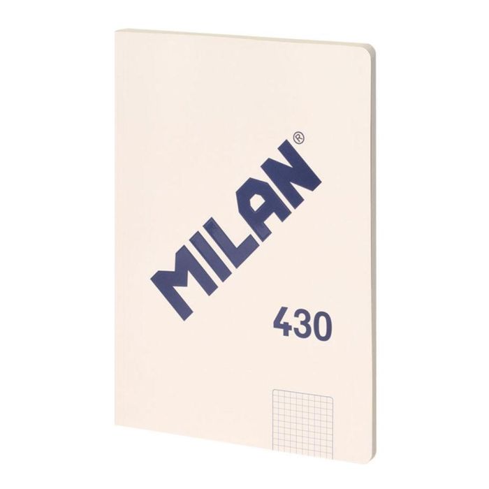 Milán Cuaderno A4 Cuadriculado Encolado Beige, 48 Hojas, 5x5mm, Microperforado, Tapa Flexible, Colección 430 0 Milán Cuaderno A4 Cuadriculado Encolado Beige, 48 Hojas, 5x5mm, Microperforado, Tapa Flexible, Colección 430 0