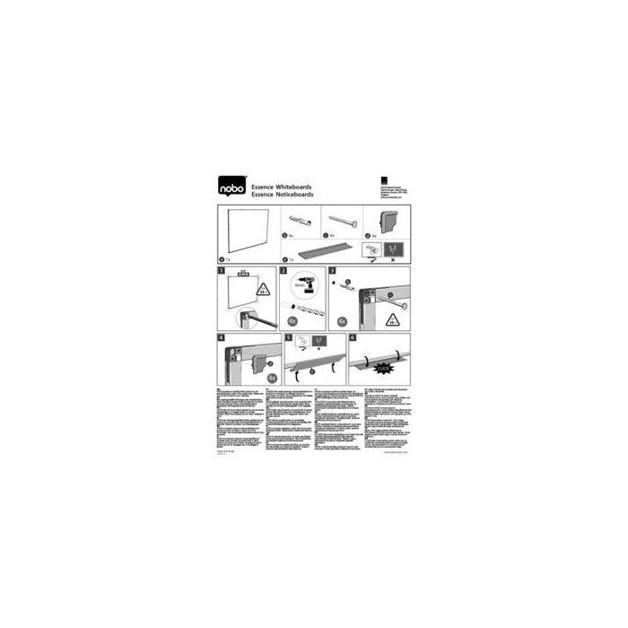 Tablero De Anuncios Nobo Essence Corcho Marco Aluminio 1200x900 mm 8