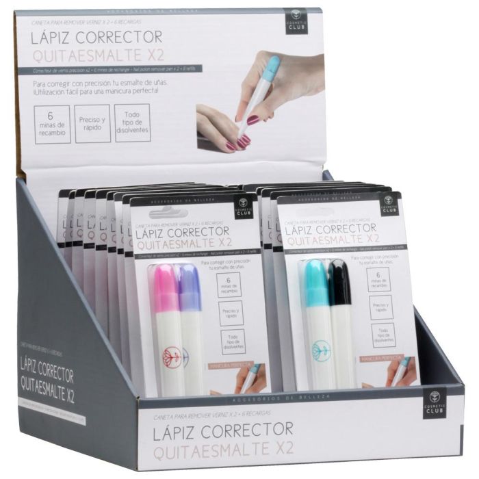 Cosmetic Club Juego de 2 Lápiz Quitaesmalte con Puntas de Recambio 5