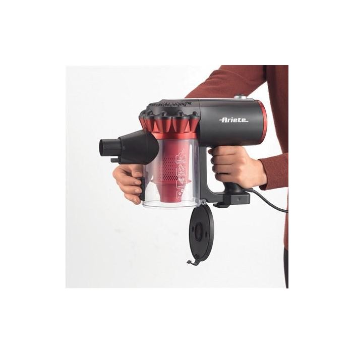 Ariete 2759 Aspirador Escoba con Cable 2 en 1, Ligero y Práctico, con Cepillo Giratorio y Luces LED, Tecnología Ciclónica 5