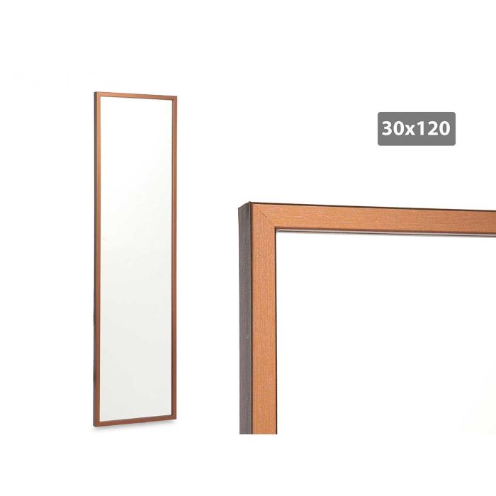 Espejo Marco Bronce 32X122Cm Giftdecor (2 Unidades) Espejo Marco Bronce 32X122Cm Giftdecor (2 Unidades)