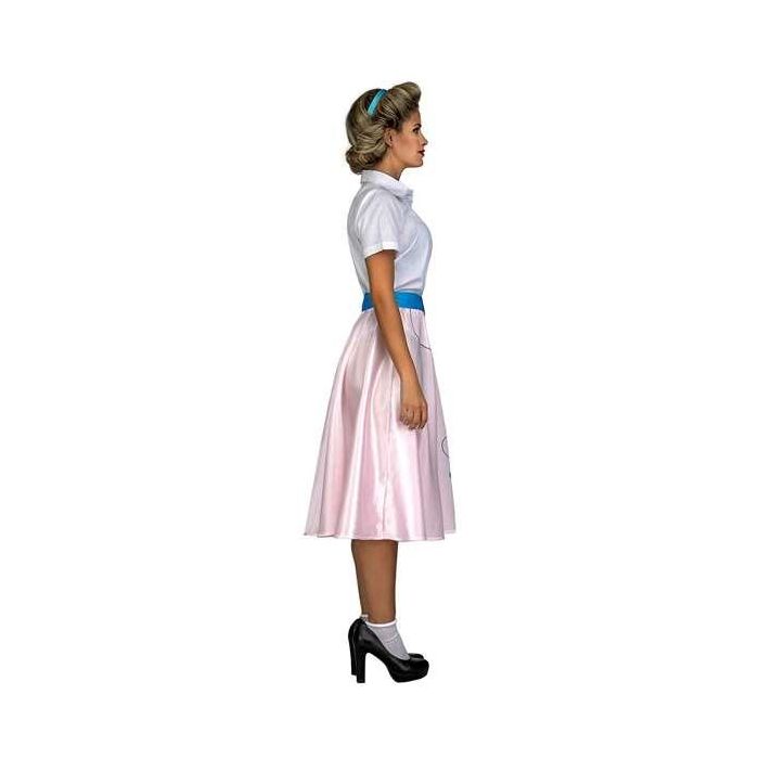 Disfraz pink lady talla m-l (vestido, cinturón y tocado) 2 Disfraz pink lady talla m-l (vestido, cinturón y tocado) 2