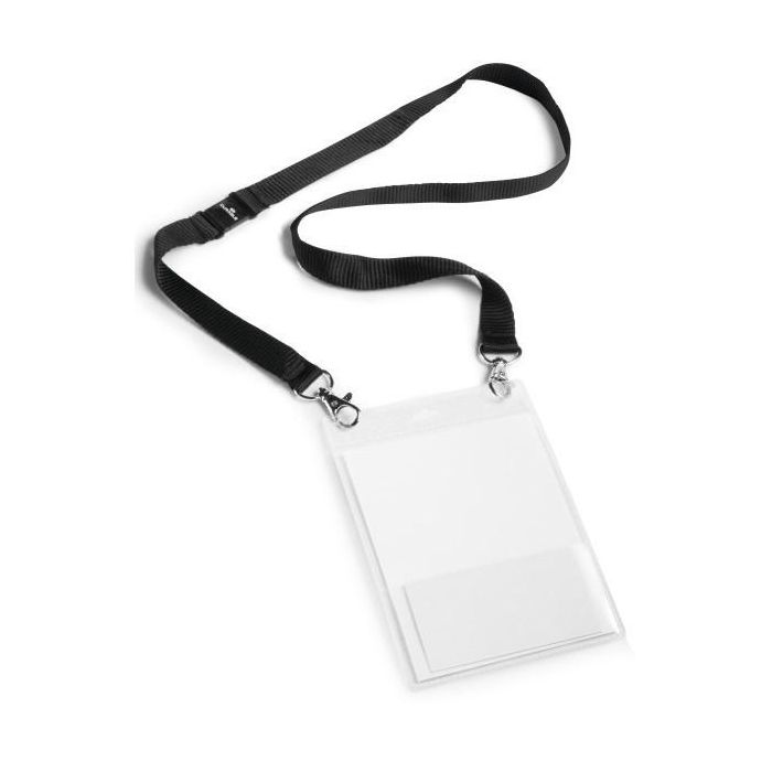 DURABLE Event-Namensschild A6 mit Textilband Duo 10 St schw 0 DURABLE Event-Namensschild A6 mit Textilband Duo 10 St schw 0