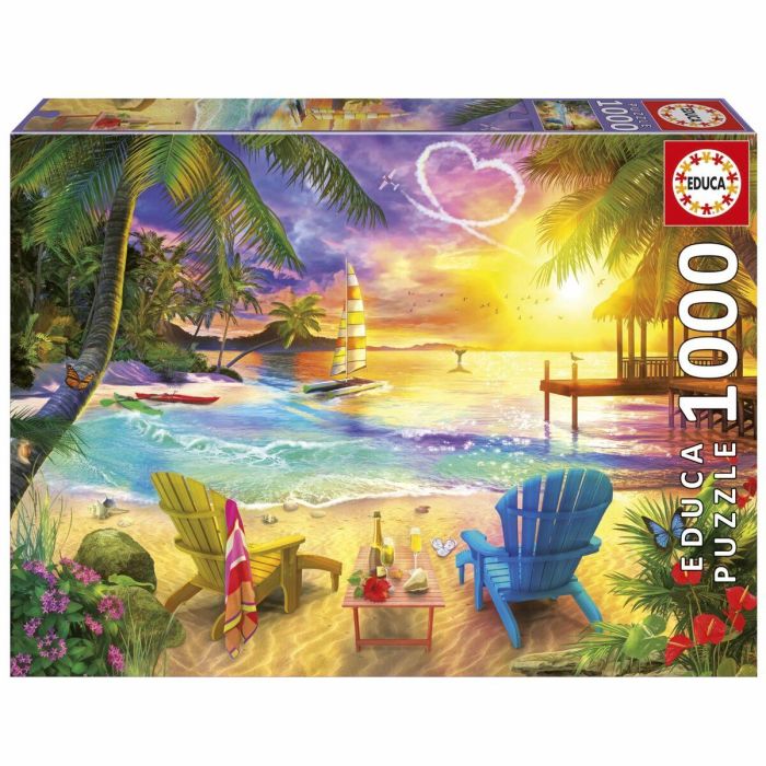 Educa EDU1747759473654 Puzzle Love Beach 1000 Piezas 68x48 cm Temática Naturaleza para Adultos 3