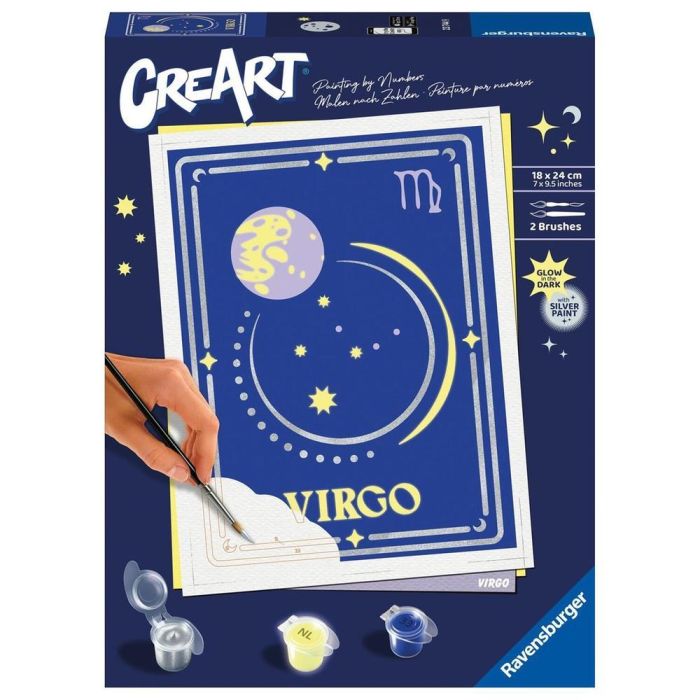 Ravensburger Kit Pintar Con Números Creart Serie Trend D Zodiac: Virgo