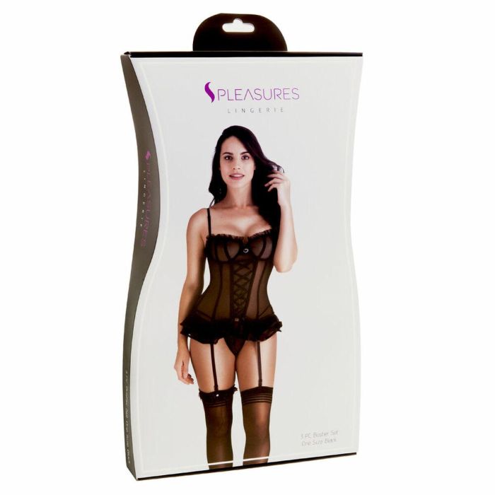 Corsé S Pleasures Negro (Talla única) Corsé S Pleasures Negro (Talla única)