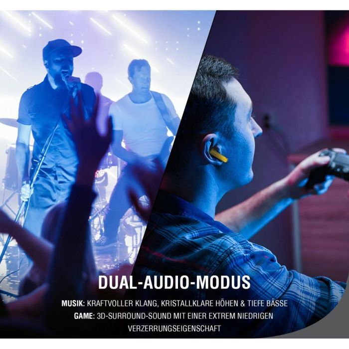 4smarts TWS Bluetooth Kopfhrer GameBuds. gelb 4 4smarts TWS Bluetooth Kopfhrer GameBuds. gelb 4