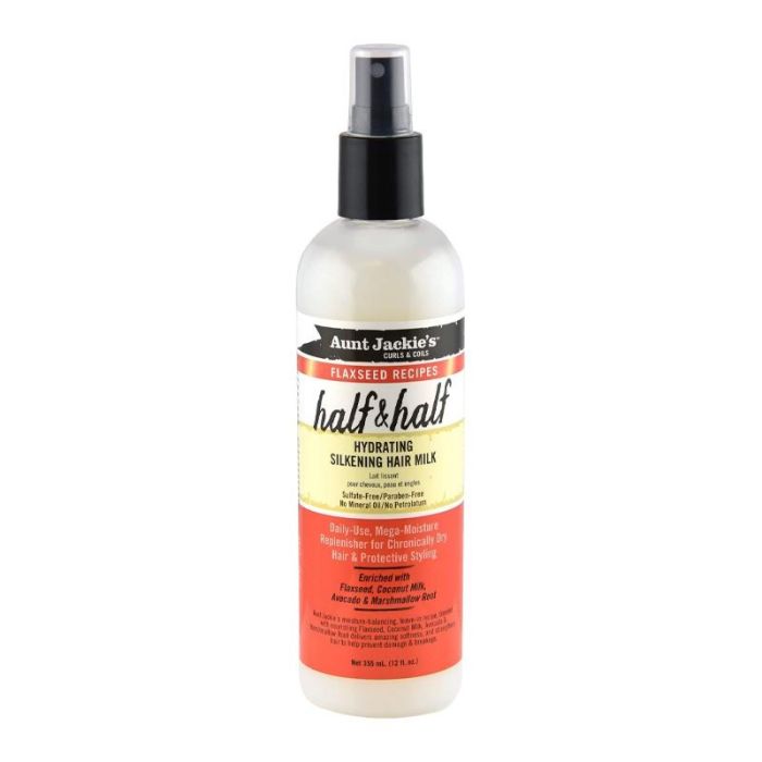 Aunt Jackie's Leche Hidratante para Cabello con Linaza y Leche de Coco 355ml - Nutre y Suaviza Tipos 1a-4c Aunt Jackie's Leche Hidratante para Cabello con Linaza y Leche de Coco 355ml - Nutre y Suaviza Tipos 1a-4c