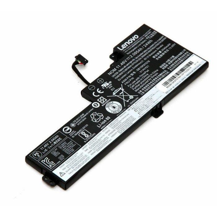 Lenovo 3-cell lithium-polymer battery, 24Wh capacity, designed for Lenovo ThinkPad systems, quality tested for performance. Lenovo 3-cell lithium-polymer battery, 24Wh capacity, designed for Lenovo ThinkPad systems, quality tested for performance.