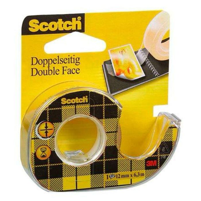 Cinta de Doble Cara Scotch 12 mm x 6 m (6 Unidades) 1 Cinta de Doble Cara Scotch 12 mm x 6 m (6 Unidades) 1
