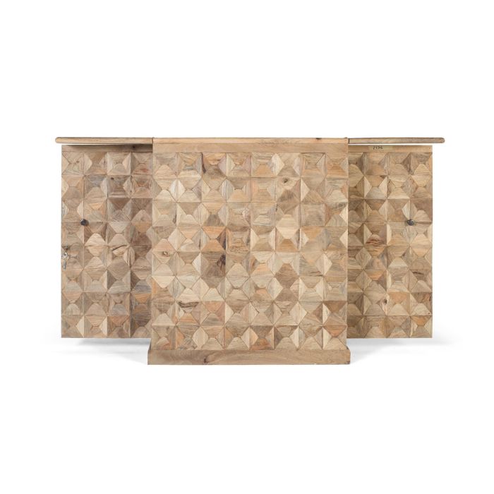 Giner y Colomer Mueble Bar con 2 Puertas, Madera de Mango, Color Natural, 11x42 cm 4