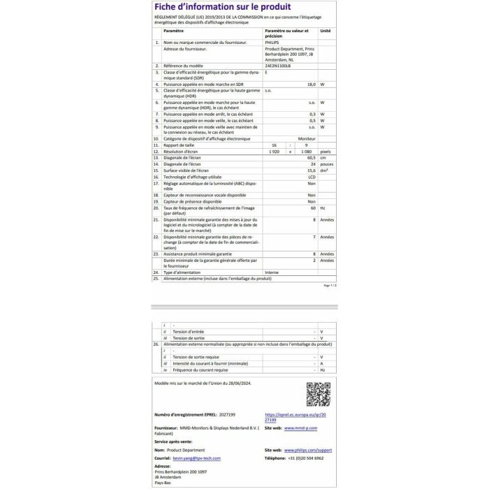 Philips 24E2N1100LB Monitor de PC 24" FHD VA, 1ms, 100Hz, Sincronización Adaptativa 3 Philips 24E2N1100LB Monitor de PC 24" FHD VA, 1ms, 100Hz, Sincronización Adaptativa 3