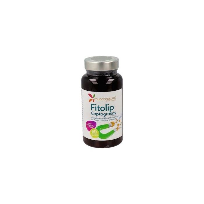 MUNDONATURAL Fitolip Captagrasas con OB-X, Cromo y Vitamina C para Control de Peso, 60 Cápsulas