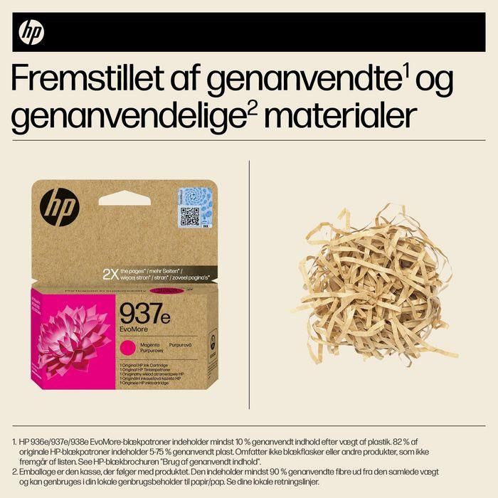 HP 937e EvoMore Magenta Original Ink Cartridge 36 HP 937e EvoMore Magenta Original Ink Cartridge 36