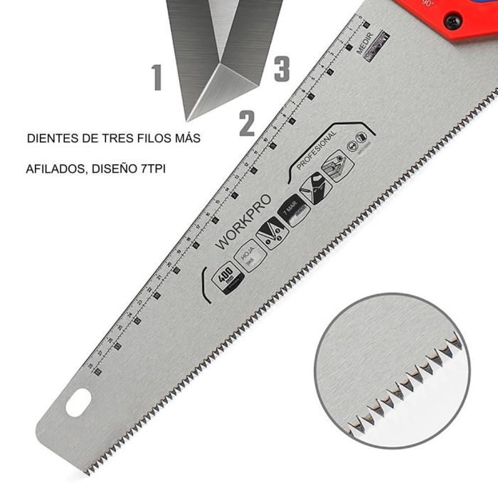 Serrucho universal 40cm. workpro 1 Serrucho universal 40cm. workpro 1
