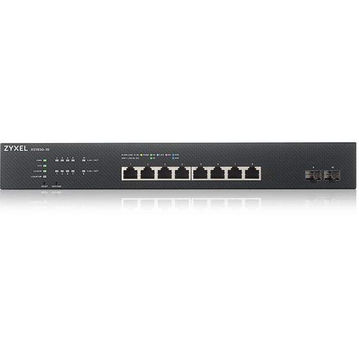 Zyxel XS1930-10-ZZ0101F Switch Gestionado L3 8 Puertos RJ45 10G + 2 Puertos SFP+ 10G Montaje en rack 1