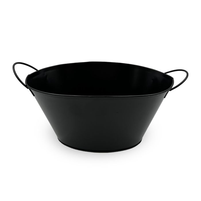 Cubo de Metal Oval con Asa, Color Negro, 27 cm - My Bar por Inde (12 Unidades) 1 Cubo de Metal Oval con Asa, Color Negro, 27 cm - My Bar por Inde (12 Unidades) 1