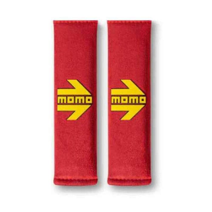 Set Almohadillas Momo Cinturon Coche Rojo-Amarillo MOMLSHP001R