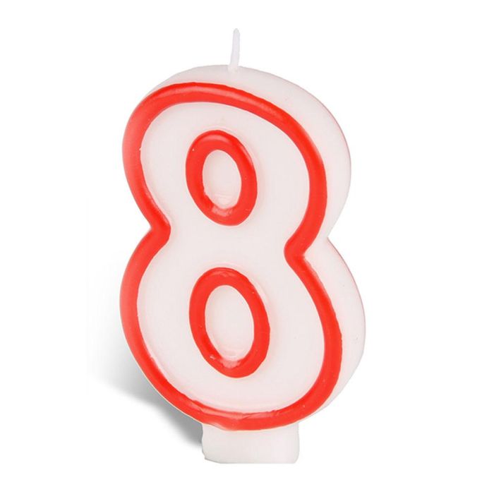 Best Products Vela N° 8 Repostería Cera Rojo / Blanco 0 Best Products Vela N° 8 Repostería Cera Rojo / Blanco 0