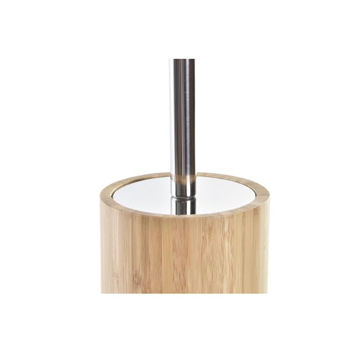 DKD Home Decor Escobillero Basicos Bambú Natural Negro 10 x 36.8 x 10 cm 2