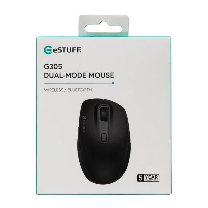 eSTUFF Ratón Dual Inalámbrico/Bluetooth G305 1000-1800 DPI