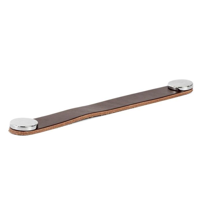 Tirador Piel Flexa C128 L150 Beige/Cromo Acabado Marron - Cromo Dist. Agujero Dist. 128Mm. Viefe Tirador Piel Flexa C128 L150 Beige/Cromo Acabado Marron - Cromo Dist. Agujero Dist. 128Mm. Viefe