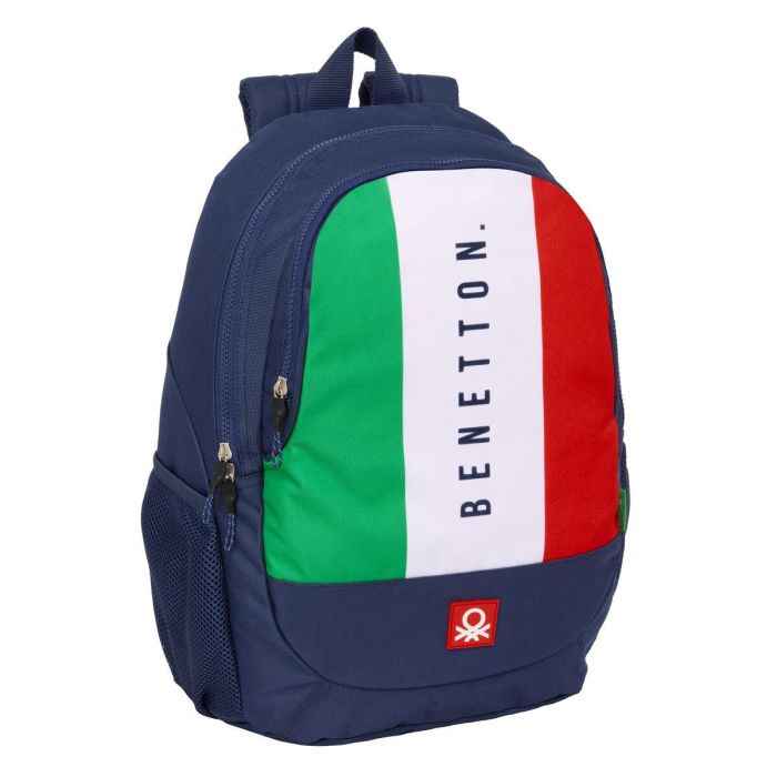 Mochila Escolar Benetton Flag Azul marino 32 x 44 x 16 cm