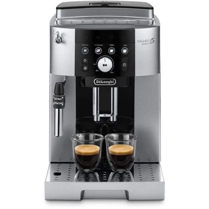 Máquina de espresso de Delonghi Shredder - Magnifica S Smart - Acero inoxidable 3