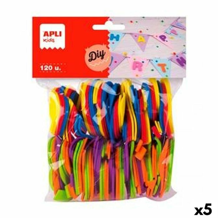 Goma Eva Apli Multicolor Goma Eva Números 5 cm (5 Unidades)