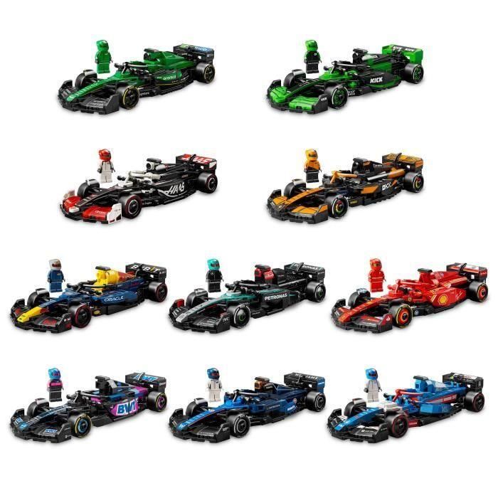 LEGO Fórmula 1 Speed Champions - Set de construcción de 10 piezas con coche de carreras y 1 minifigura coleccionable 0 LEGO Fórmula 1 Speed Champions - Set de construcción de 10 piezas con coche de carreras y 1 minifigura coleccionable 0