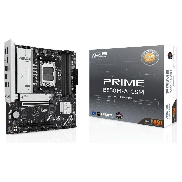 ASUS PRIME B850M-A-CSM Placa Base, Chipset AMD B850, Socket AM5, DDR5, micro ATX 0 ASUS PRIME B850M-A-CSM Placa Base, Chipset AMD B850, Socket AM5, DDR5, micro ATX 0