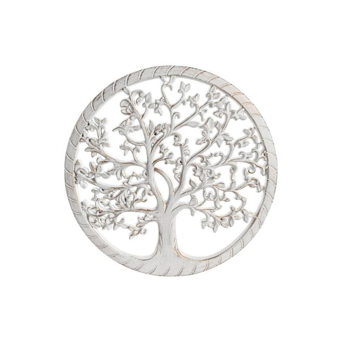 DKD Home Decor Decoración Pared Árabe Árbol de la Vida MDF Blanco Dorado 40x40x1.5 cm Pack de 2 Unidades DKD Home Decor Decoración Pared Árabe Árbol de la Vida MDF Blanco Dorado 40x40x1.5 cm Pack de 2 Unidades