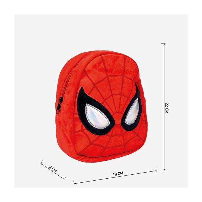 Mochila Escolar Spider-Man Rojo 18 x 22 x 8 cm 2