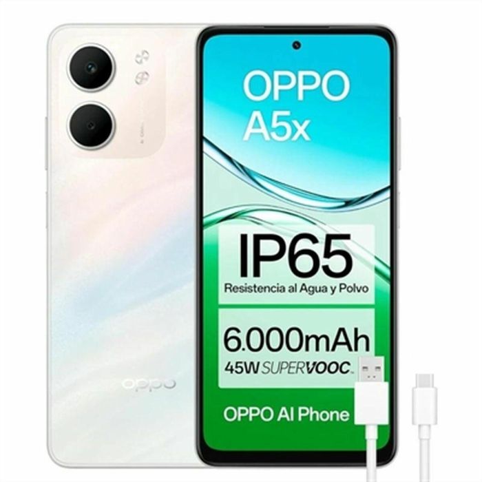Smartphone Oppo A5X WHITE 6,67" Octa Core 4 GB RAM 128 GB Blanco 5