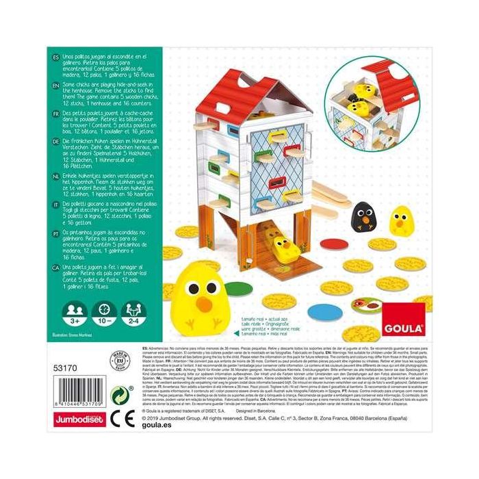 Goula 53170 Juego de Habilidad Competitiva para Niños +3 Años, 2 Formas de Juego, Fomenta la Destreza y la Coordinación 8