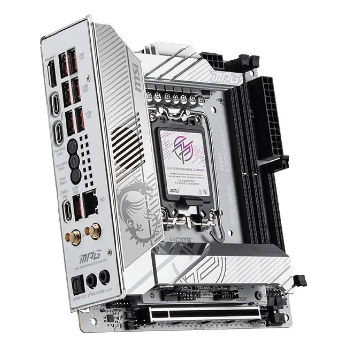MSI MPG Z890I EDGE TI WiFi Z890.S1851.ATX.DDR5 Placa Base Mini ITX Intel Z890 Socket LGA 1851 DDR5 Wi-Fi 7 Ethernet 5Gb 3